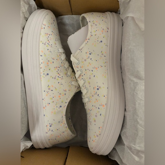 Keds Breezie Confetti Canvas Sneakers White Multi 9 Women New in Box WF65867 - Picture 6 of 16